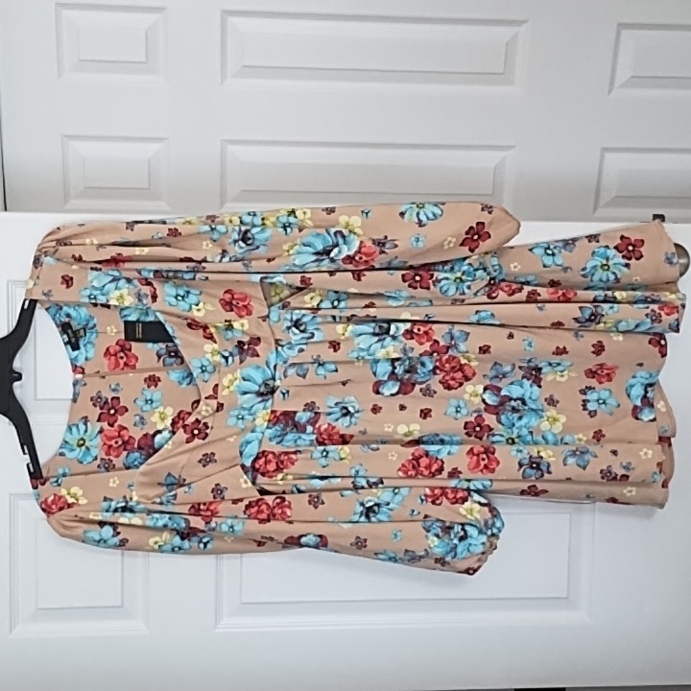 NWT AFRM from Nordstrom Plus size Anita Floral side cutout baby doll dress -3X - Picture 3 of 7